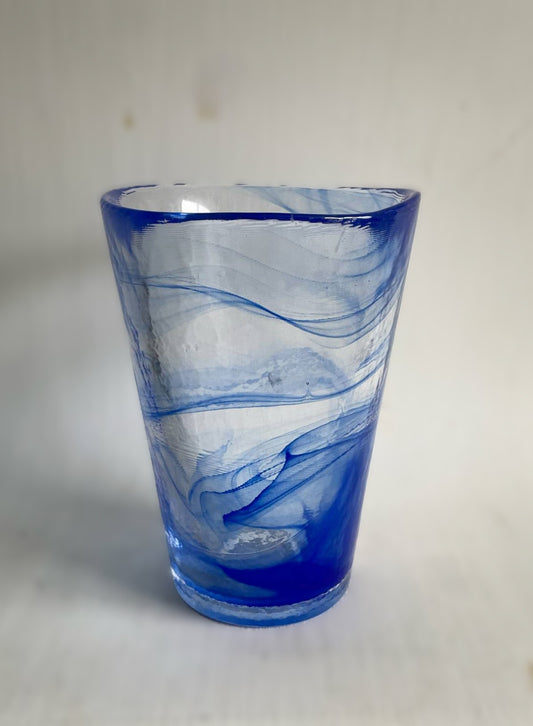 Beautiful large glass vase from Kosta Boda, design by Ulrica Hydman-Vallien - no. 222554