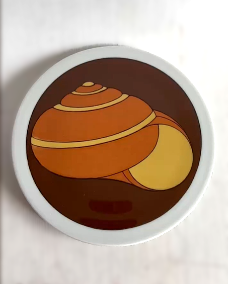 Danish vintage Decorative Wall Plate Snail by Bing and Grøndahl, 1970s