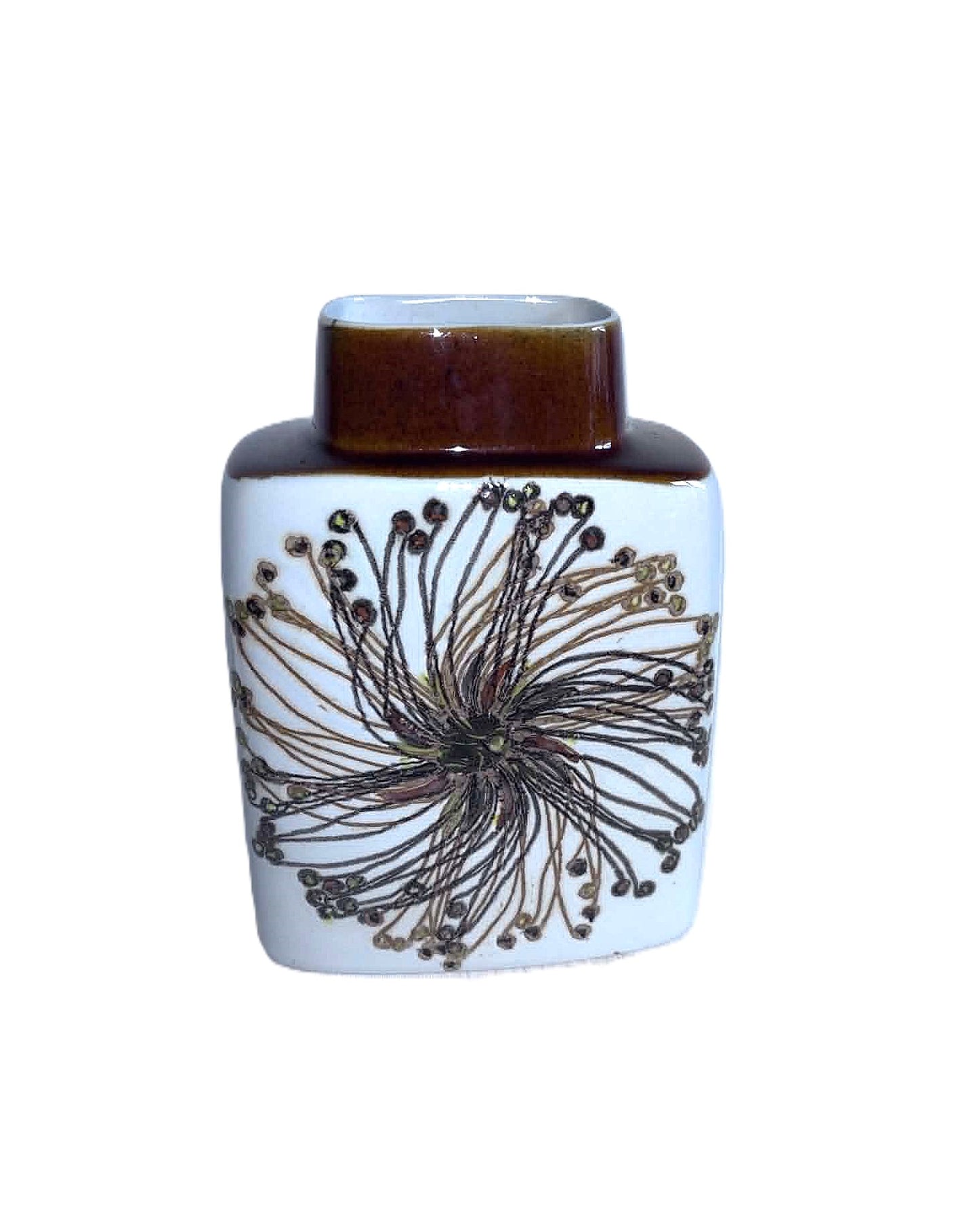 デンマークの陶磁器 Baca Fayence Vase, エレン・マルマーによるロイヤル・コペンハーゲン製、1960年代