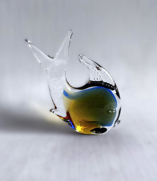 ムラーノ島のイタリアガラス工芸、熱帯ガラスの魚、イタリア 1960 年代