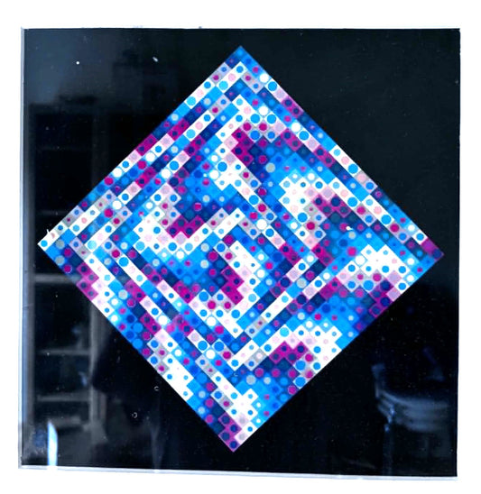 VICTOR VASARELY - Majus, offsettryk af den fransk-ungarsk kunstner Victor Vasarely (1960-1997)