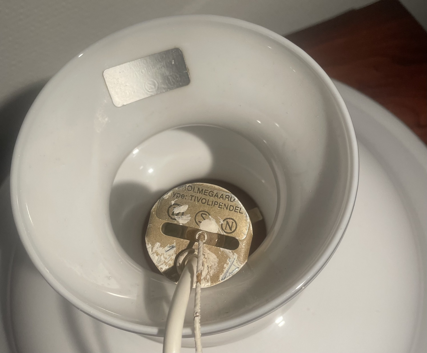 Holmegaard pendel model Tivoli af Sidse Werner fra 1982 - nr. 40000