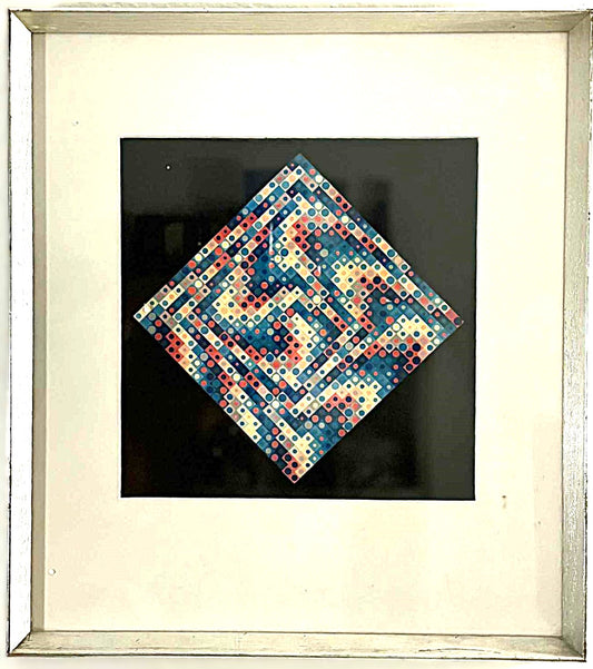 VICTOR VASARELY - Majus, offsettryk af den fransk-ungarsk kunstner Victor Vasarely (1960-1997)