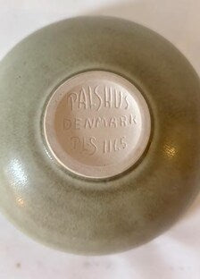 Palshus Hare Fur Glazed Stoneware Bowl, Danish Design 1960s