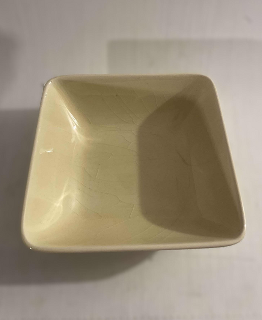 Nanna Ditzel for Søholm, iconic cracked ceramic bowl in shades of beige, Denmark 1960s