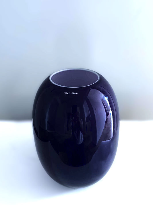 SUPER vase fra Piet Hein i farvet glas