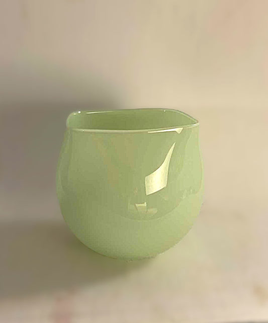 Holmegaard Denmark - Peter Svarrer 'Quadro' glass vase 1990s