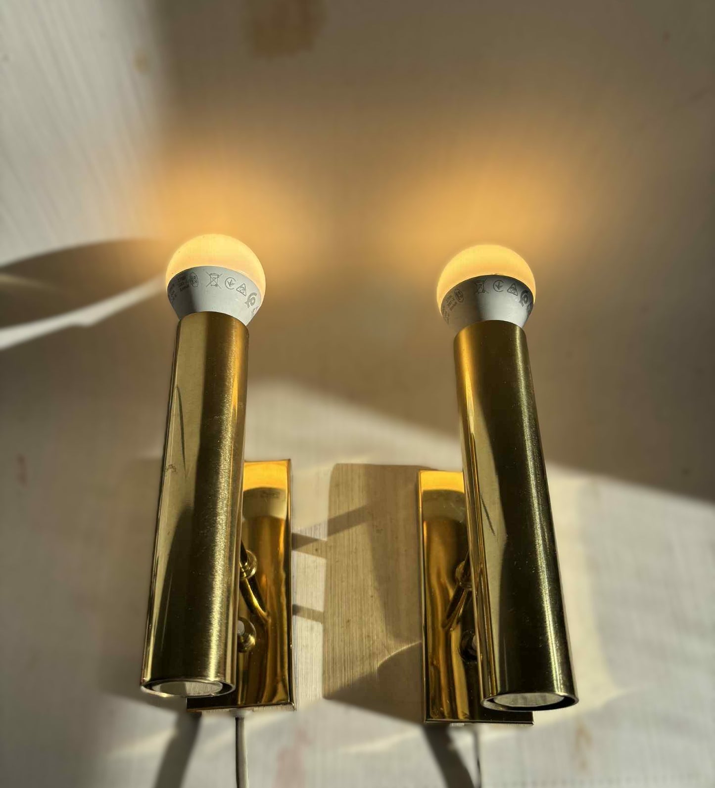 Great classic brass sconce called Jason designed by Jo Hammerborg