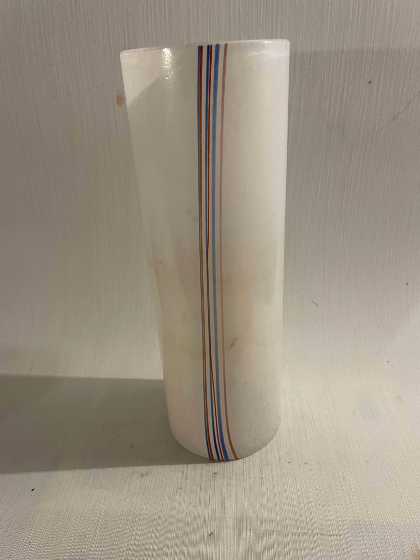 Bertil Vallien Rainbow Vases, from Kosta Boda Rainbow Column Vase, Swedish Glass Art 1970s