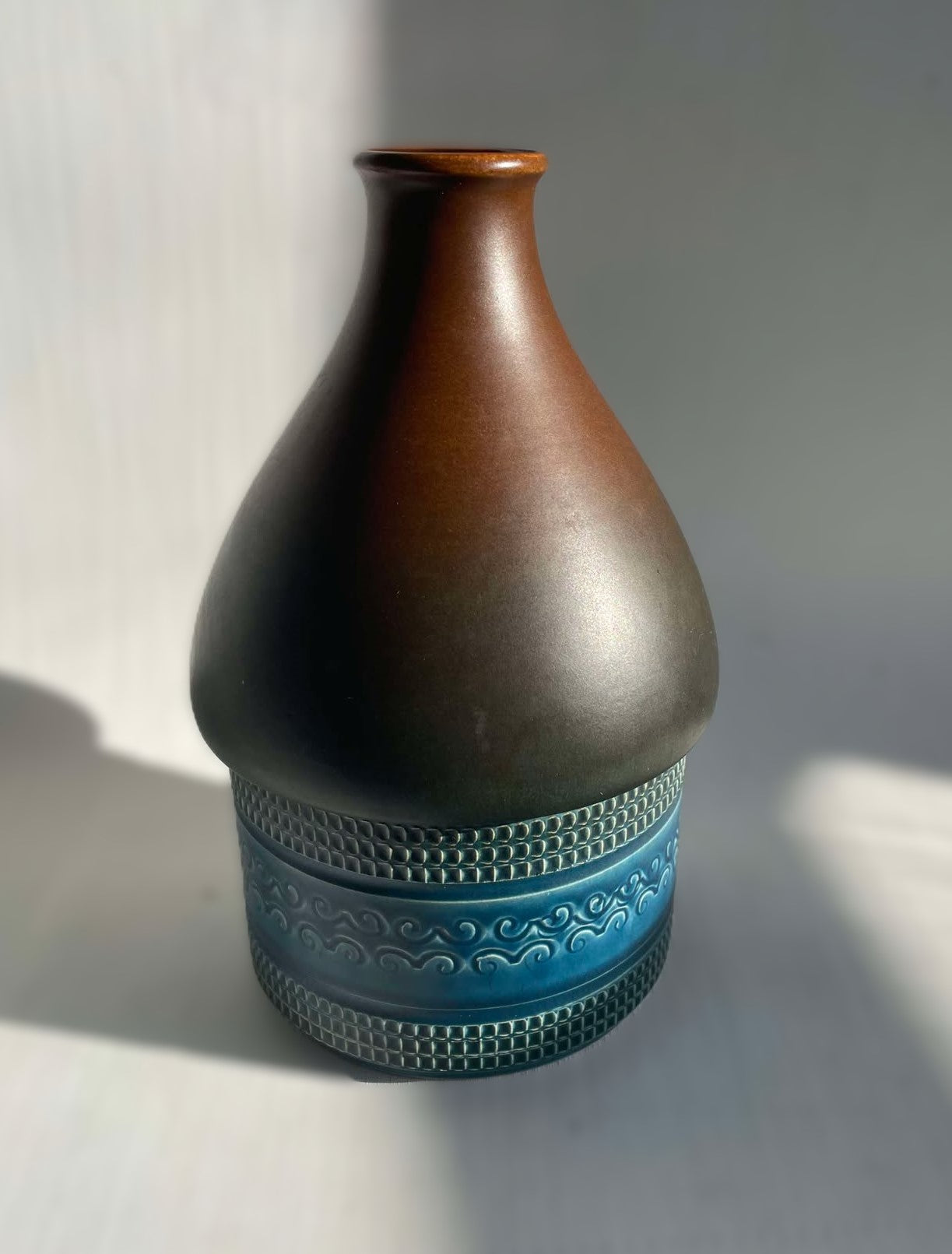 Flot Stor West Germany keramik vase - nr. 225450