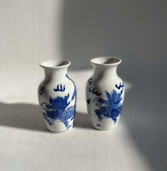 2 søde kinesiske porcelænsvaser - nr. 250625