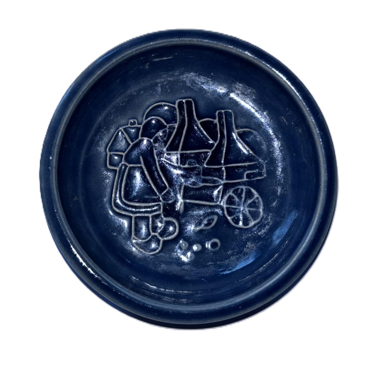 Michael Andersen ceramic dish with motif, Denmark 1960s