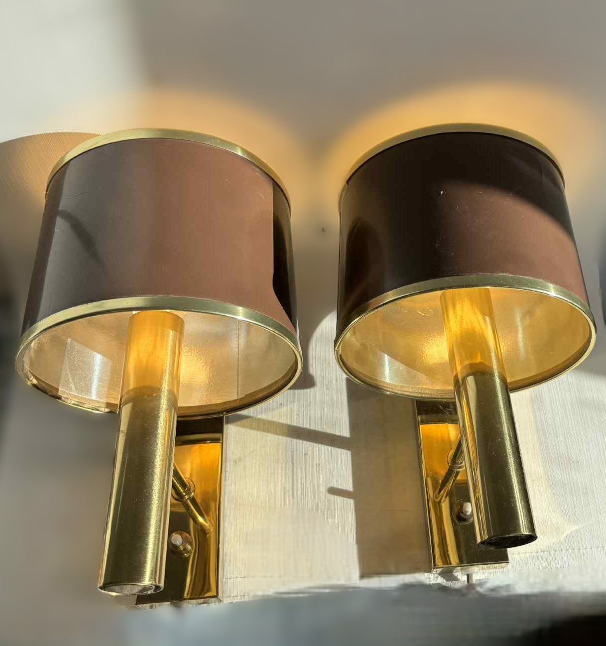 Great classic brass sconce called Jason designed by Jo Hammerborg