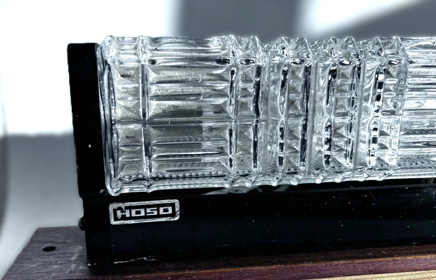 Rare vintage wall lamp from the well-known German lamp manufacturer HoSo, approx. 1960