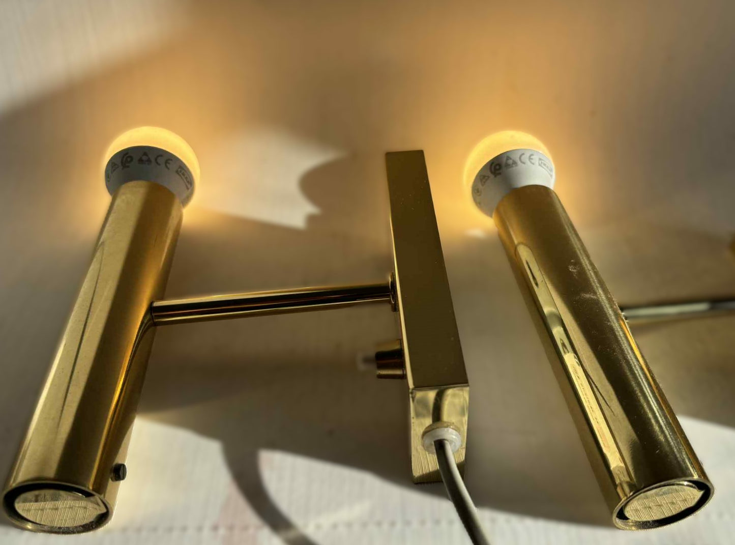 Great classic brass sconce called Jason designed by Jo Hammerborg