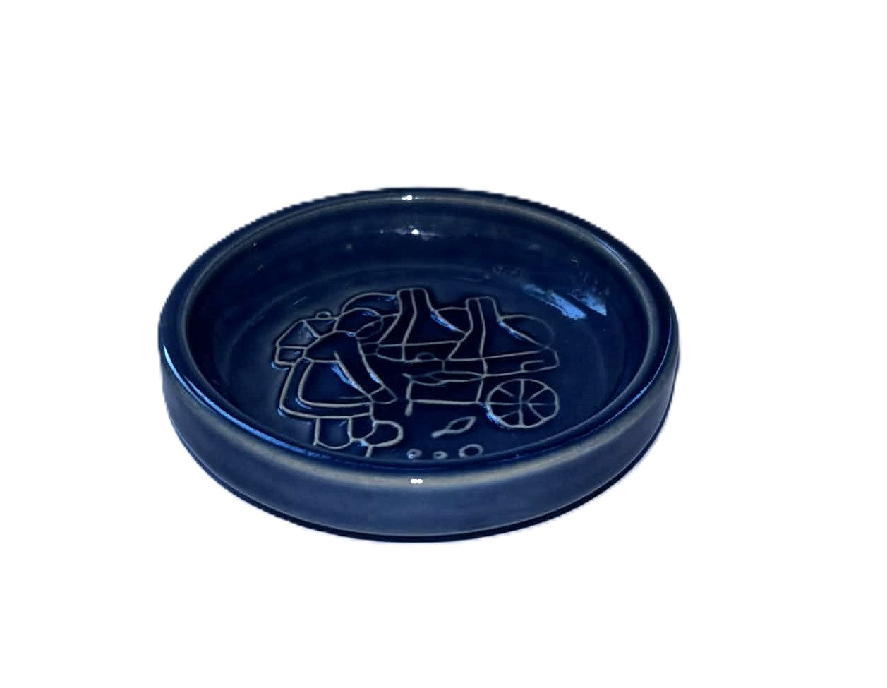 Michael Andersen ceramic dish with motif, Denmark 1960s