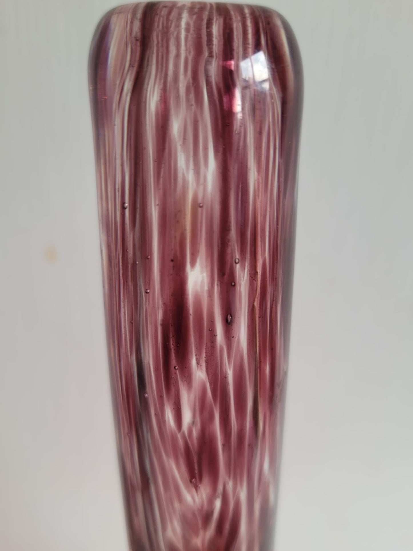 Rare Holmegaard glass vase in purple and orange shades, 1970s - no. 123327