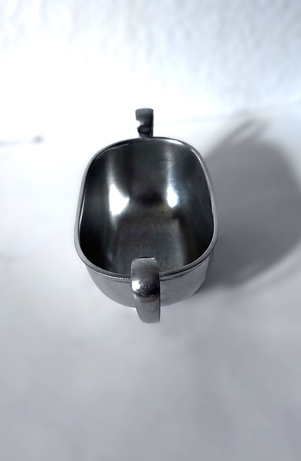 Just Andersen Pewter Oblong Sugar Bowl, Denmark 1920