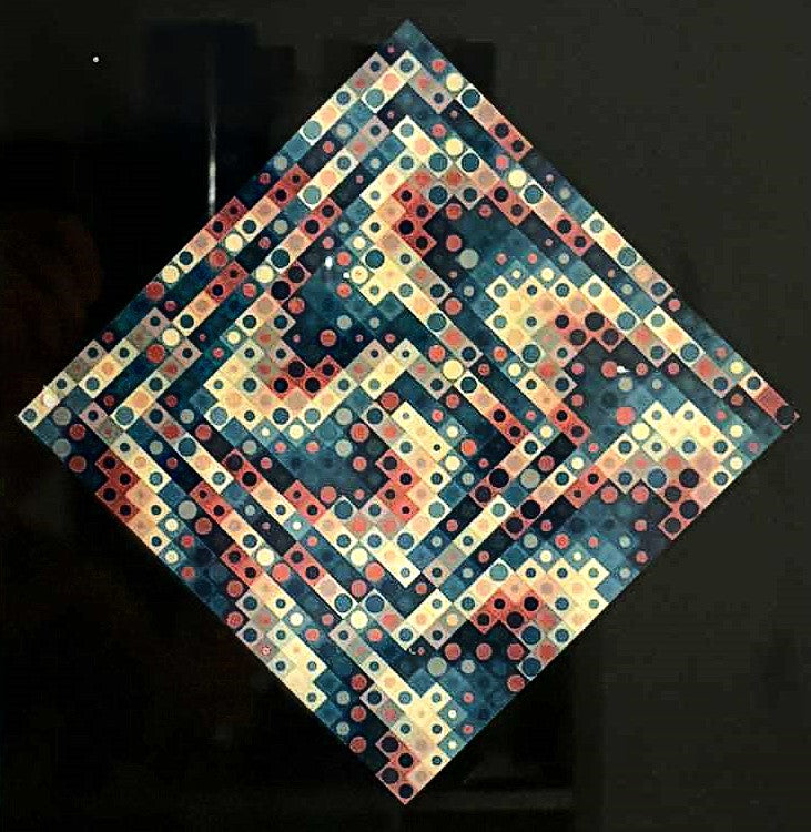 VICTOR VASARELY - Majus, offsettryk af den fransk-ungarsk kunstner Victor Vasarely (1960-1997)