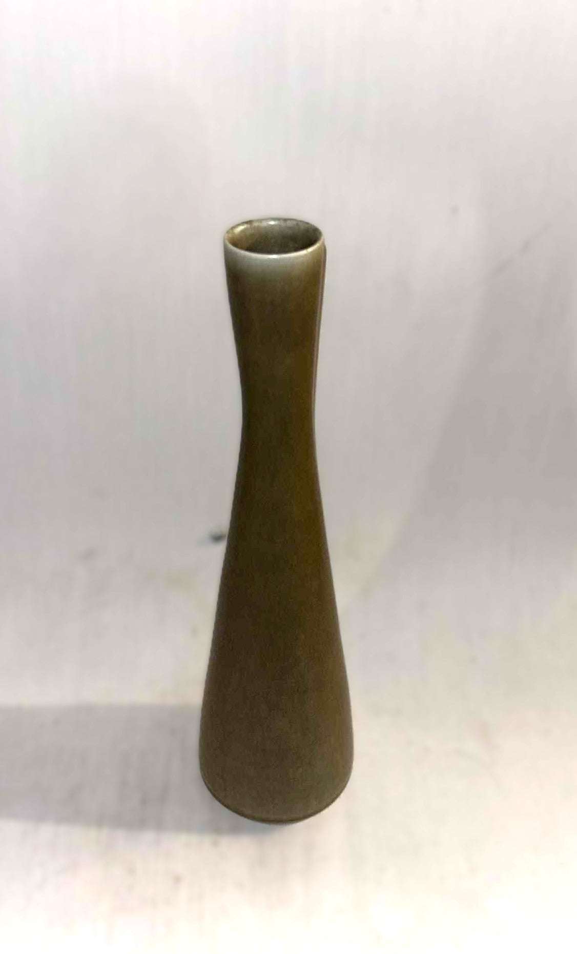 Rare Palshus vase made in stoneware with a slim look, design by Frode Bahnsen, Denmark 1960s