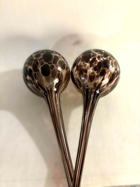 Plant Self Watering Glass Bulb Purple Water Globes Feeder Indoor Garden Automatic Tool