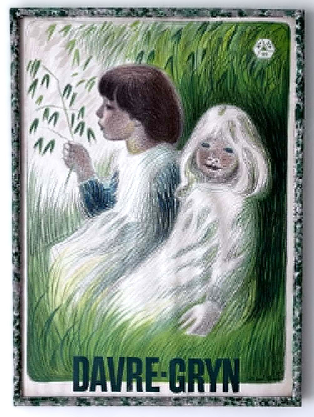 Oats Girls - Vintage Lithographic Poster for Davregryn by Aage Sikker Hansen, 1945