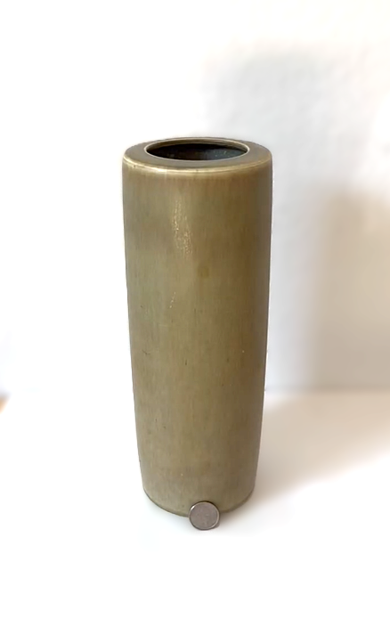 Exceptional large and rare stoneware vases from Palshus, in hare's fur glaze, Denmark 1960s