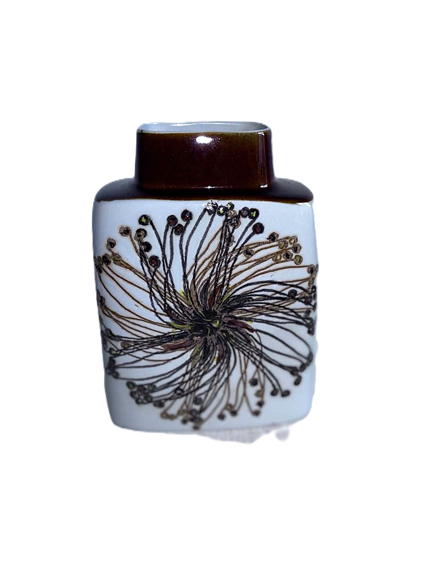 デンマークの陶磁器 Baca Fayence Vase, エレン・マルマーによるロイヤル・コペンハーゲン製、1960年代