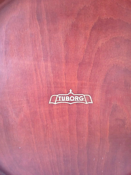 Beautiful large serving platter from Tuborg, made of teak, c. 1960s
