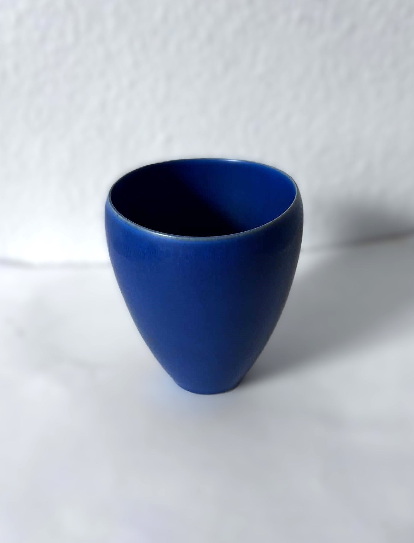 Palshus vase in Cobalt Blue Hare Fur Glaze, Denmark 1960s