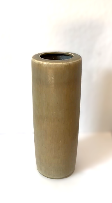 Exceptional large and rare stoneware vases from Palshus, in hare's fur glaze, Denmark 1960s