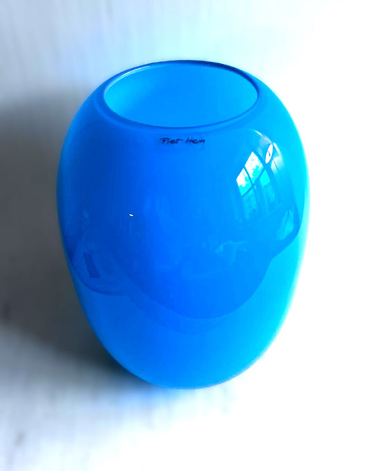 SUPER vase fra Piet Hein i farvet glas