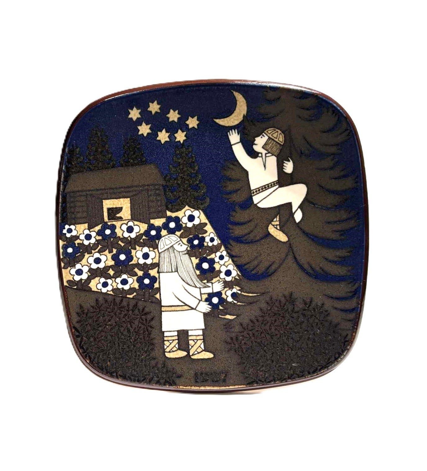 Kalevala Arabia Finland 1987 Collector Plate by Raija Uosikkinen, Wall Plate