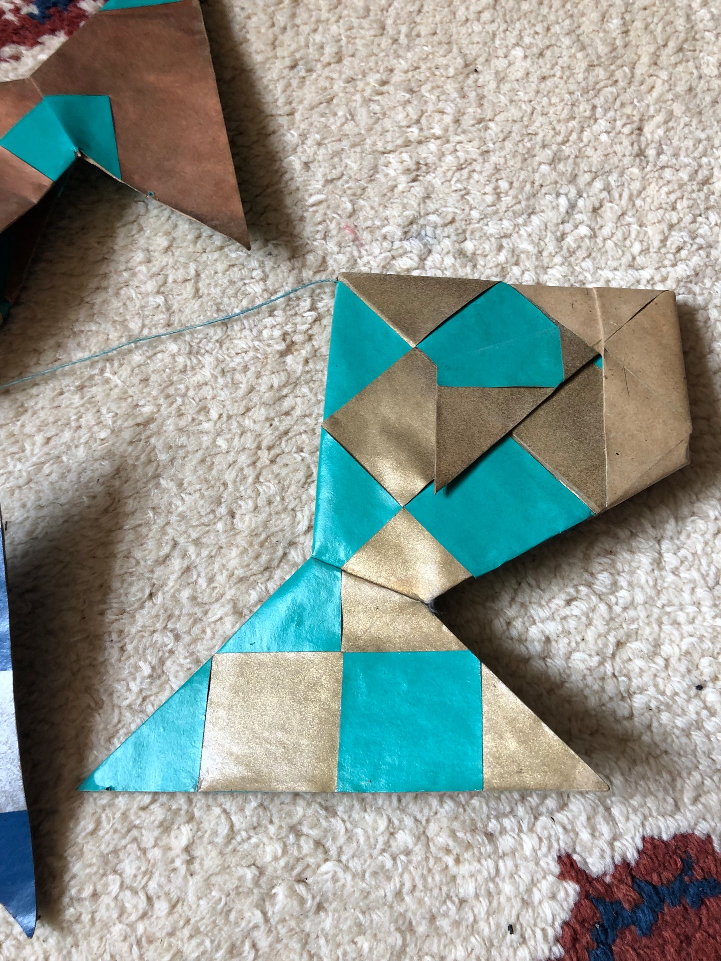 Large beautiful paper disturbance by Sæby artist Grethe Hvas - no. 0179