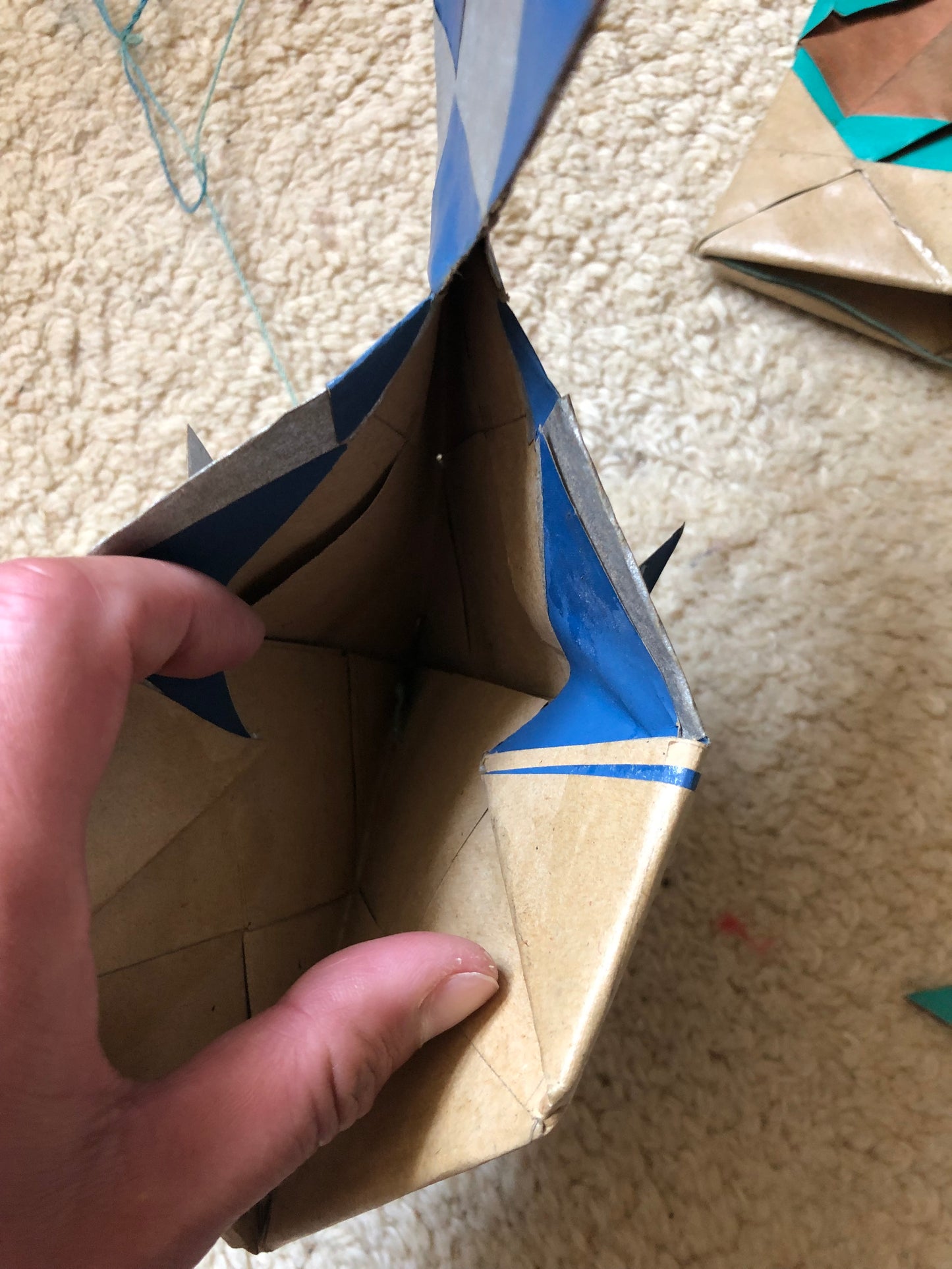 Large beautiful paper disturbance by Sæby artist Grethe Hvas - no. 0179