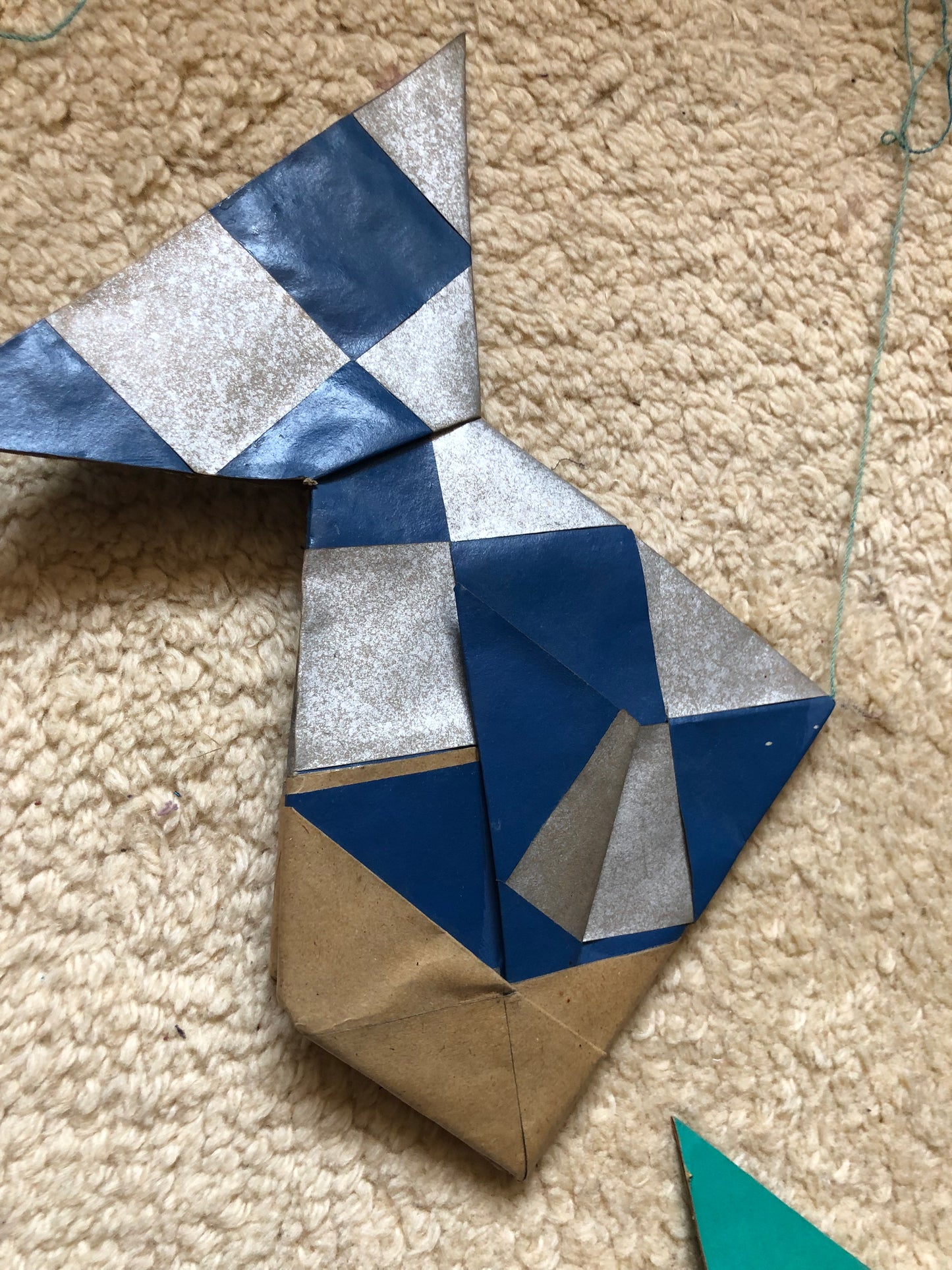 Large beautiful paper disturbance by Sæby artist Grethe Hvas - no. 0179