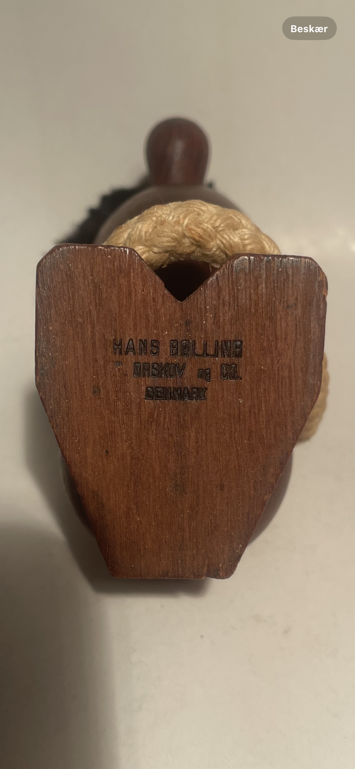 Hans Bølling wooden figure "the pessimist" from Torben Ørskov &amp; Co. - no. 09252