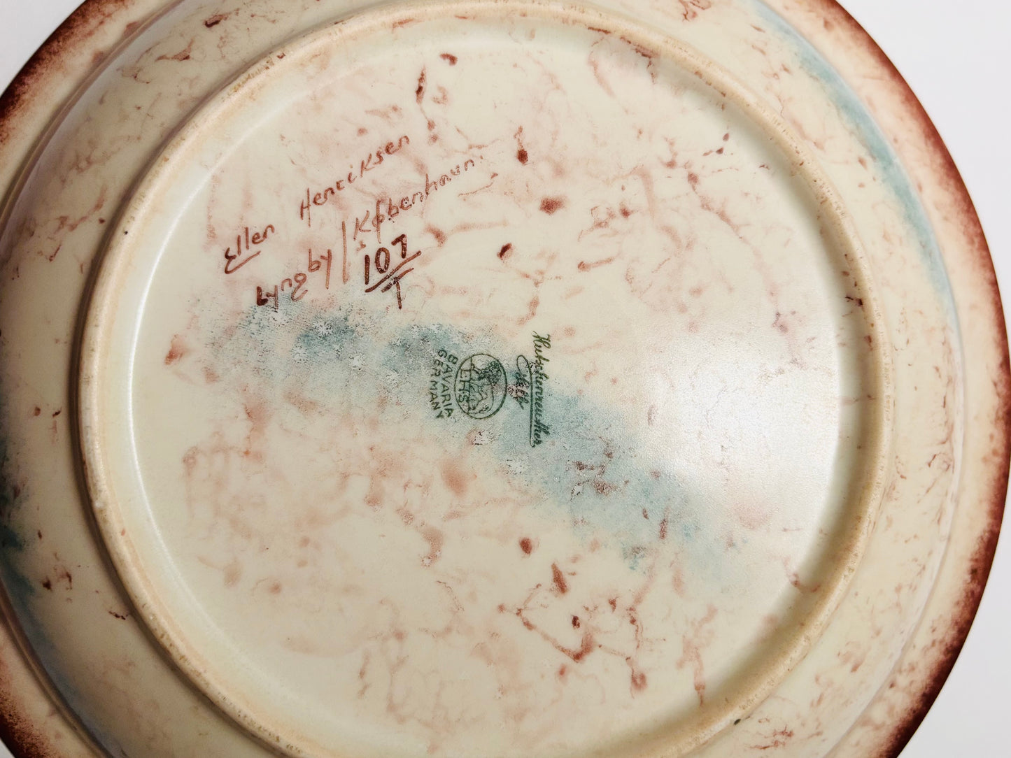 Vintage keramik skål fra Bavaria Germany, design af Ellen Henriksen, 1950erne