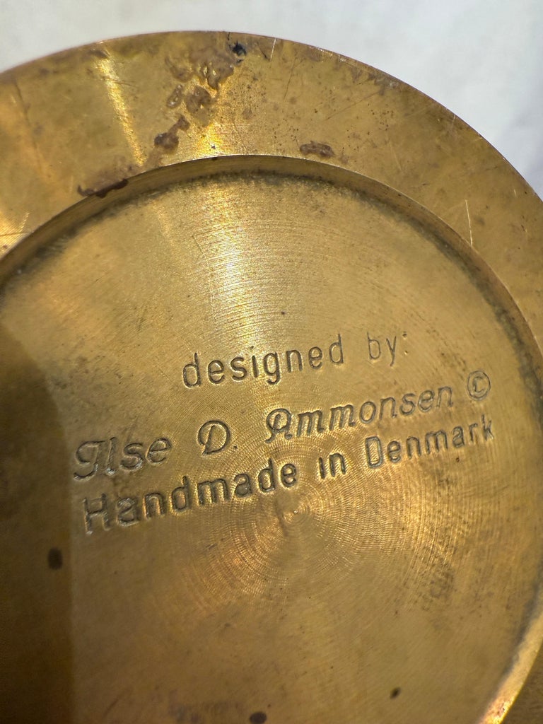 真鍮製のヴィンテージデンマーク船用オイルランプ（ジャイロサスペンション付き）、デンマーク、1950年代