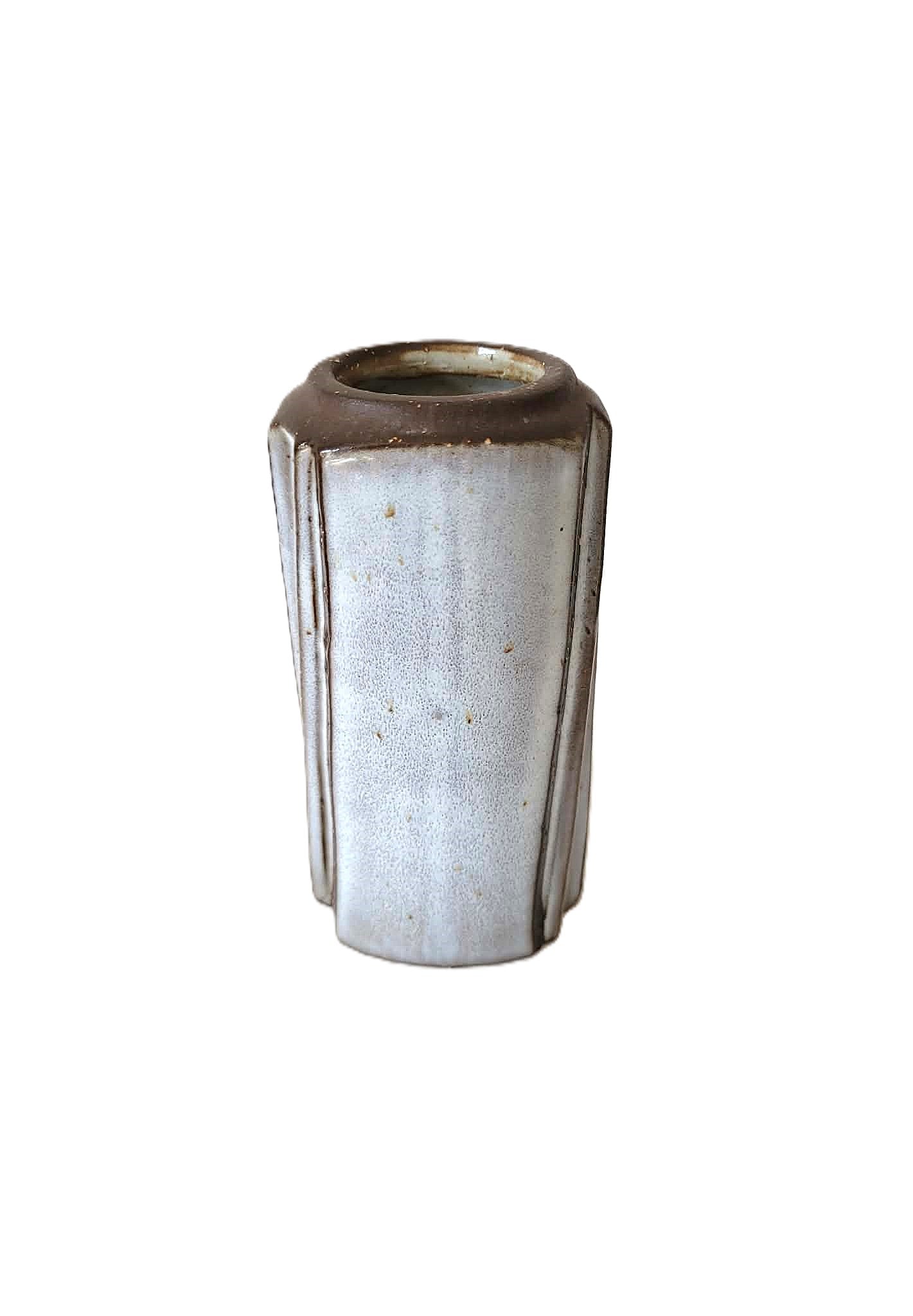Danish vintage stoneware vase, design by Michael Andersen & Son for Søholm Denmark