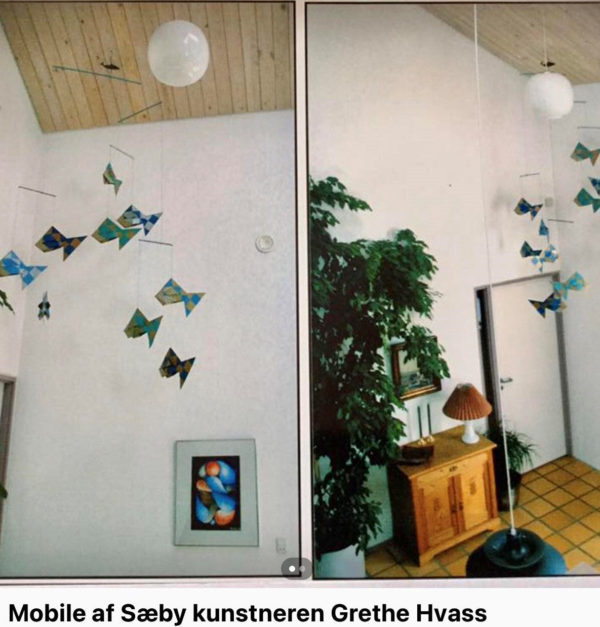 Large beautiful paper disturbance by Sæby artist Grethe Hvas - no. 0179