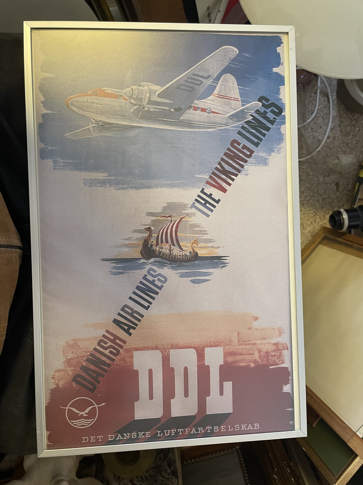 DDL - DANISH AIRLINES (1938) ARTIST FINN BJØRVIG - no. 012004