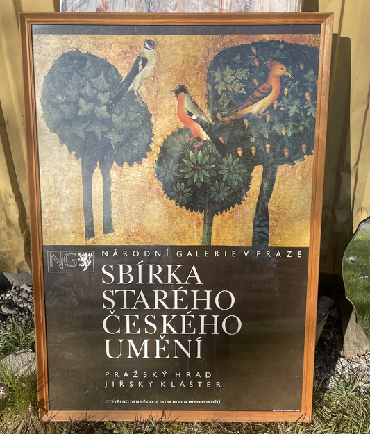 Galleri Praze: Stor kunst plakat i fin ramme og med glas -nr. 425415