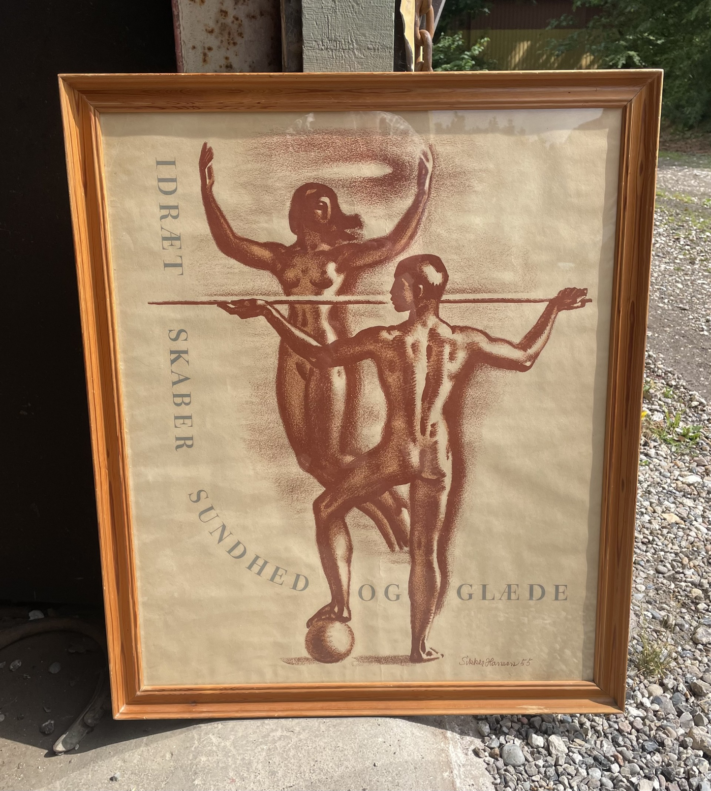 Aage Sikker Hansen offset tryk fra 1955 - nr. 4569998