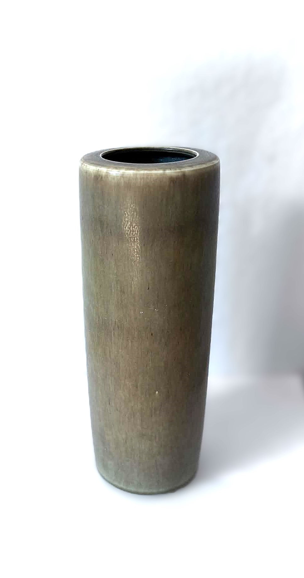 Exceptional large and rare stoneware vases from Palshus, in hare's fur glaze, Denmark 1960s