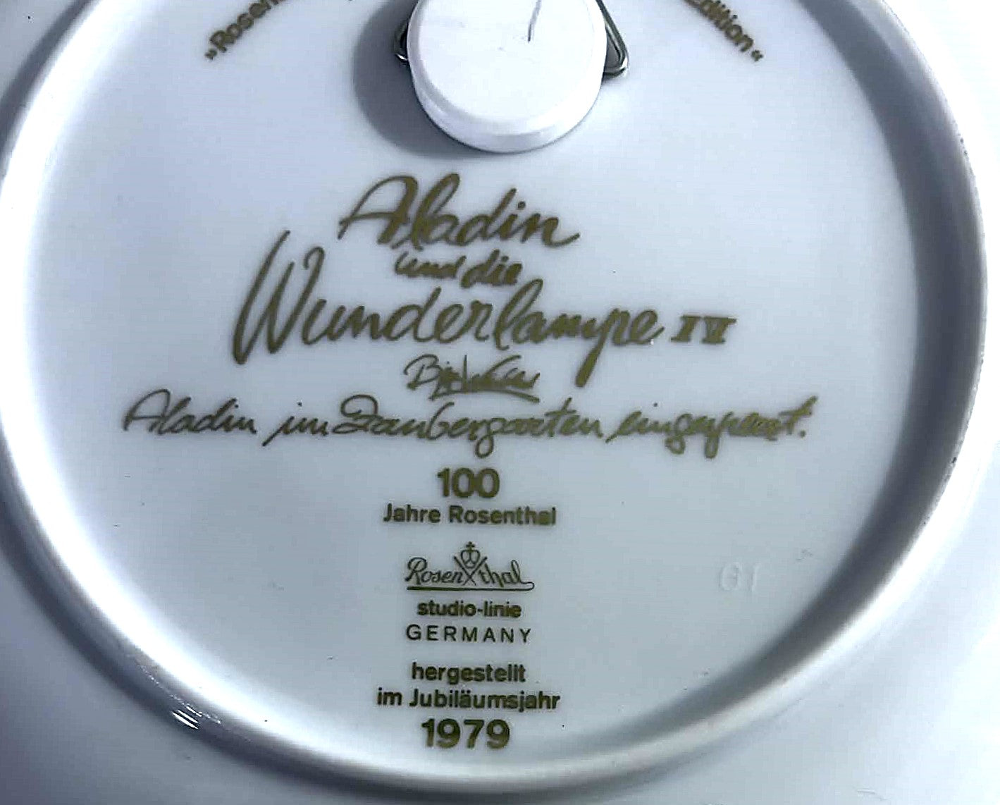 Bjørn Wiinblad wall plate, produced by Rosenthal, Aladin in the Enchanted Garden