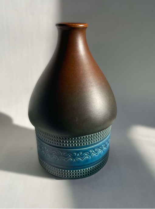 Dümler &amp; Breiden ceramic vase no. 11/21. West Germany pottery 1970s