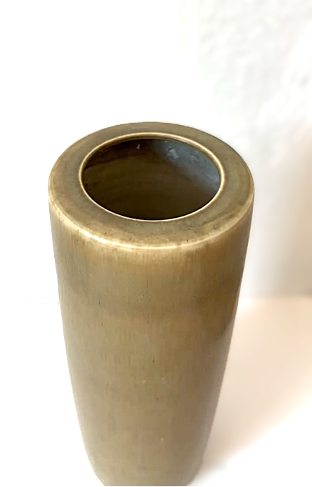 Exceptional large and rare stoneware vases from Palshus, in hare's fur glaze, Denmark 1960s