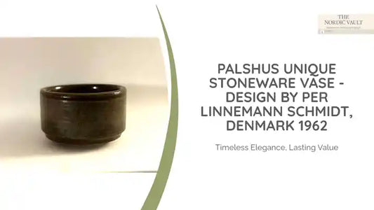 Palshus unique stoneware vase - Design by Per Linnemann Schmidt, Denmark 1962 by@Outfy