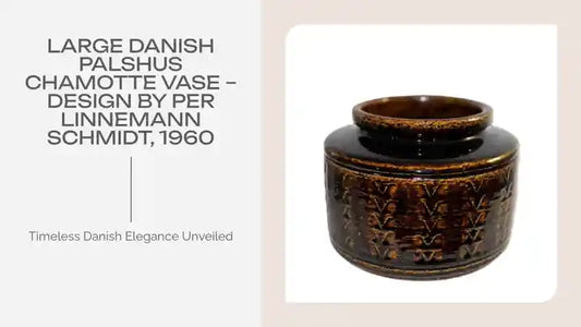 Large Danish Palshus Chamotte Vase &ndash; Design by Per Linnemann Schmidt, 1960 by@Outfy